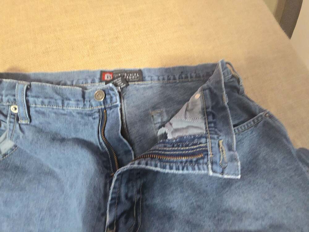 Industrial Exchange Men's Vintage Carpenter Denim Jeans Size 34x34 - Picture 4 of 7